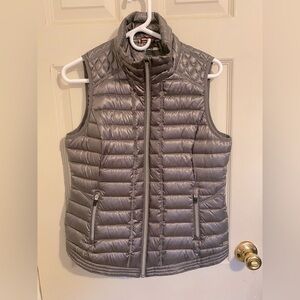 Tommy Hilfiger Gray Quilted Utility Vest